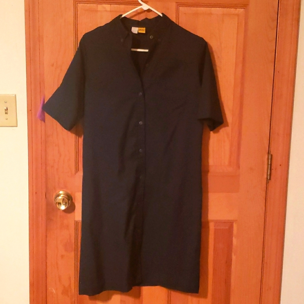 Beeline Fashions Size 12 Dark Blue Shirt Dress